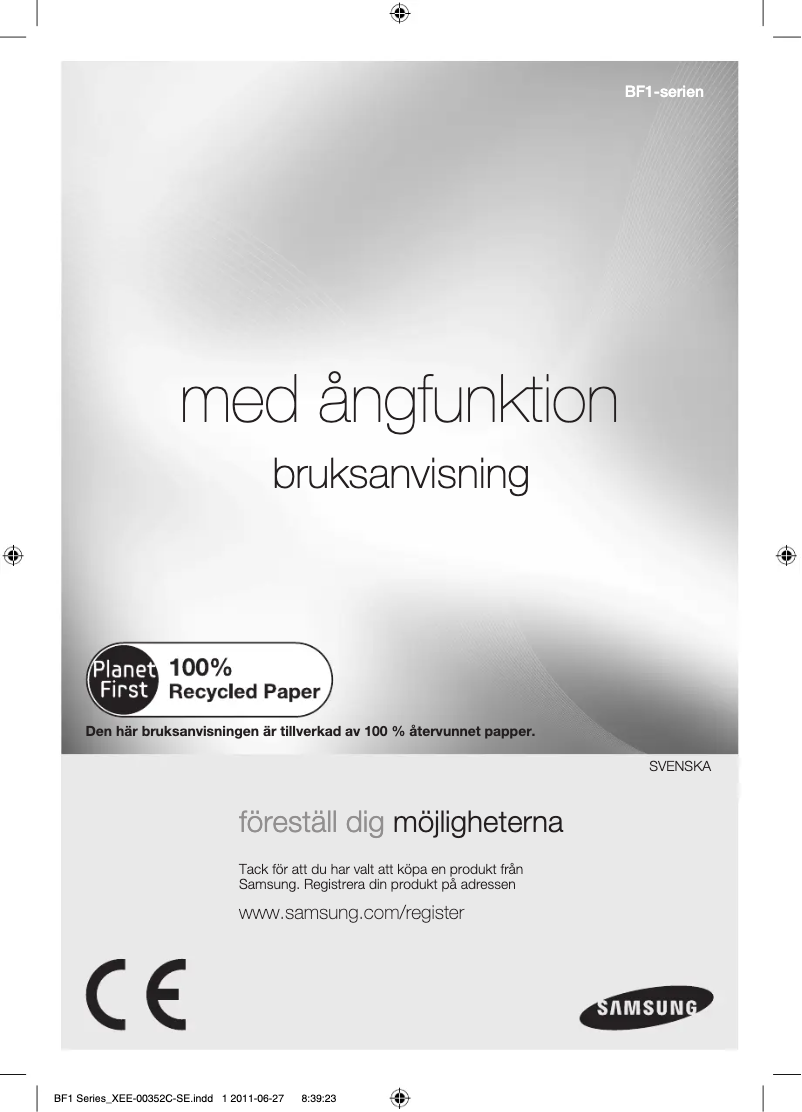 First page image of the manual for BF1C4T123/XEE