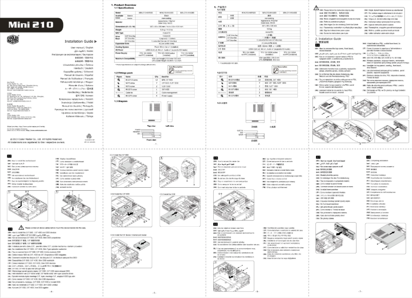First page image of the manual for Mini 210