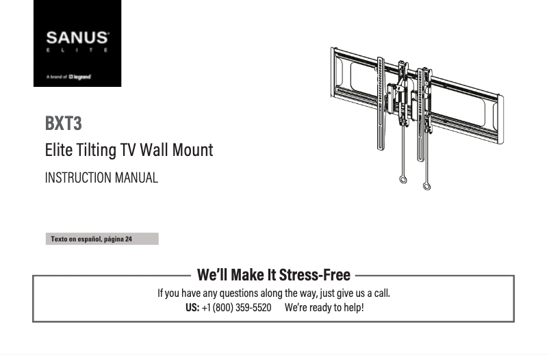 First page image of the manual for BXT3