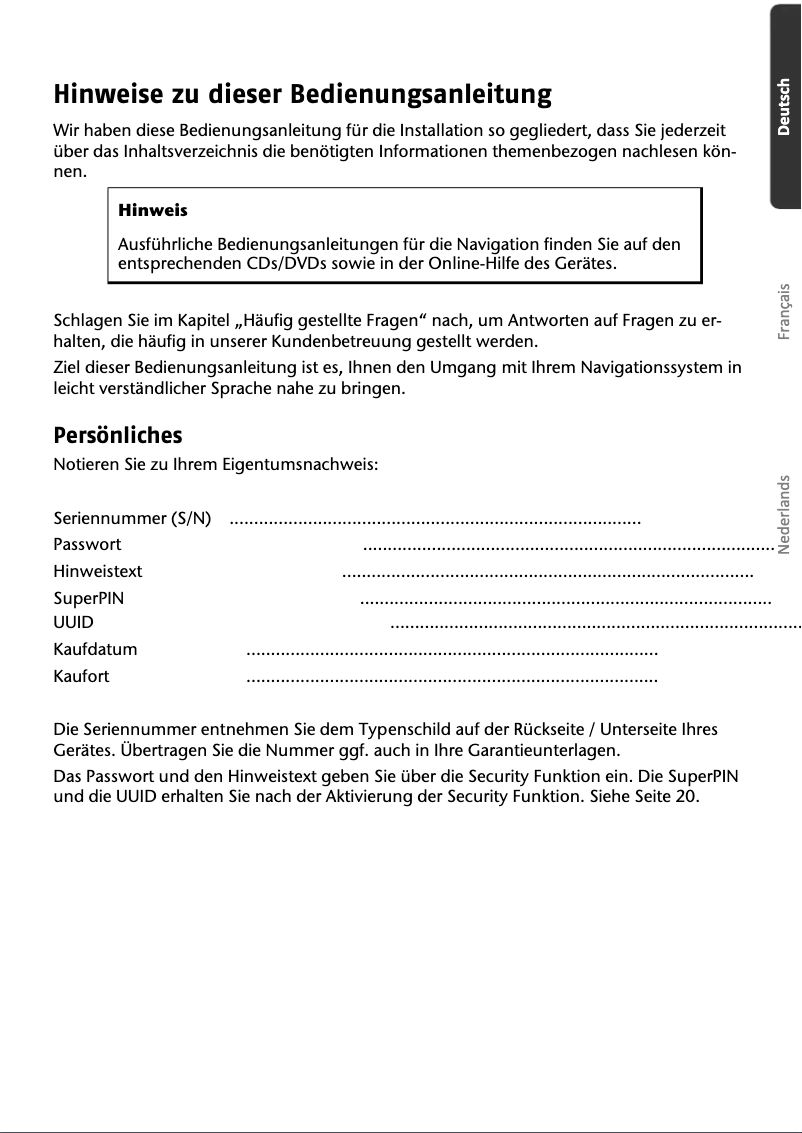 Page 1 of the manual User Manual Medion GoPal P5235 M10 (MD 96848)