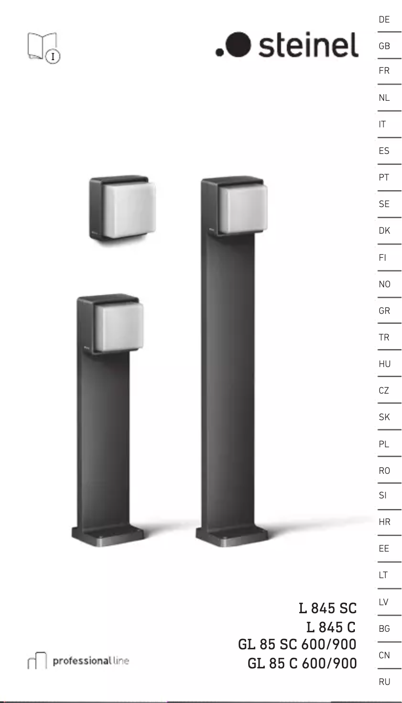Page 1 of the manual User Manual Steinel GL 85 SC 600