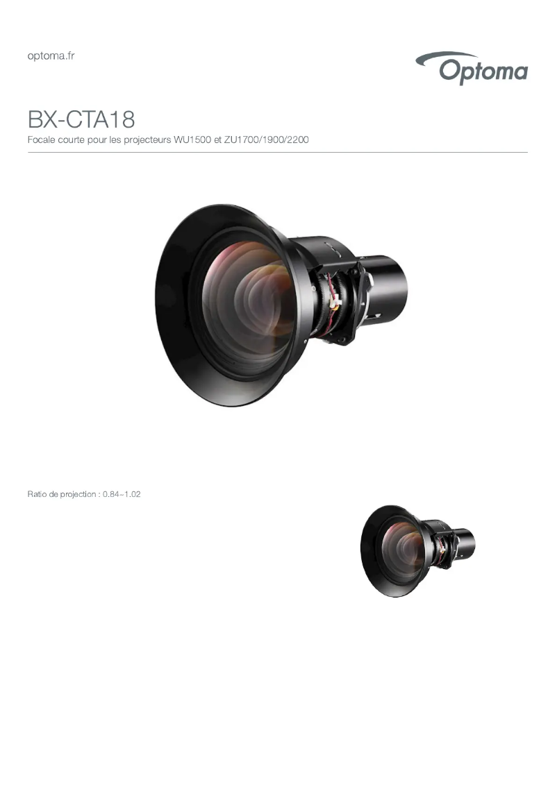 First page image of the manual for BX-CTA18