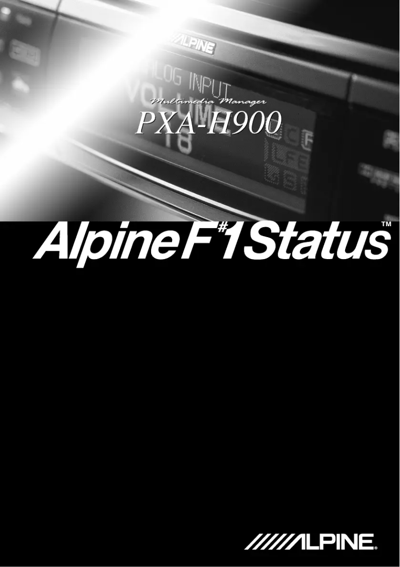 First page image of the manual for PXA-H900