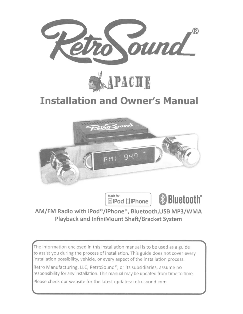 Page 1 of the manual User Manual RetroSound Apache