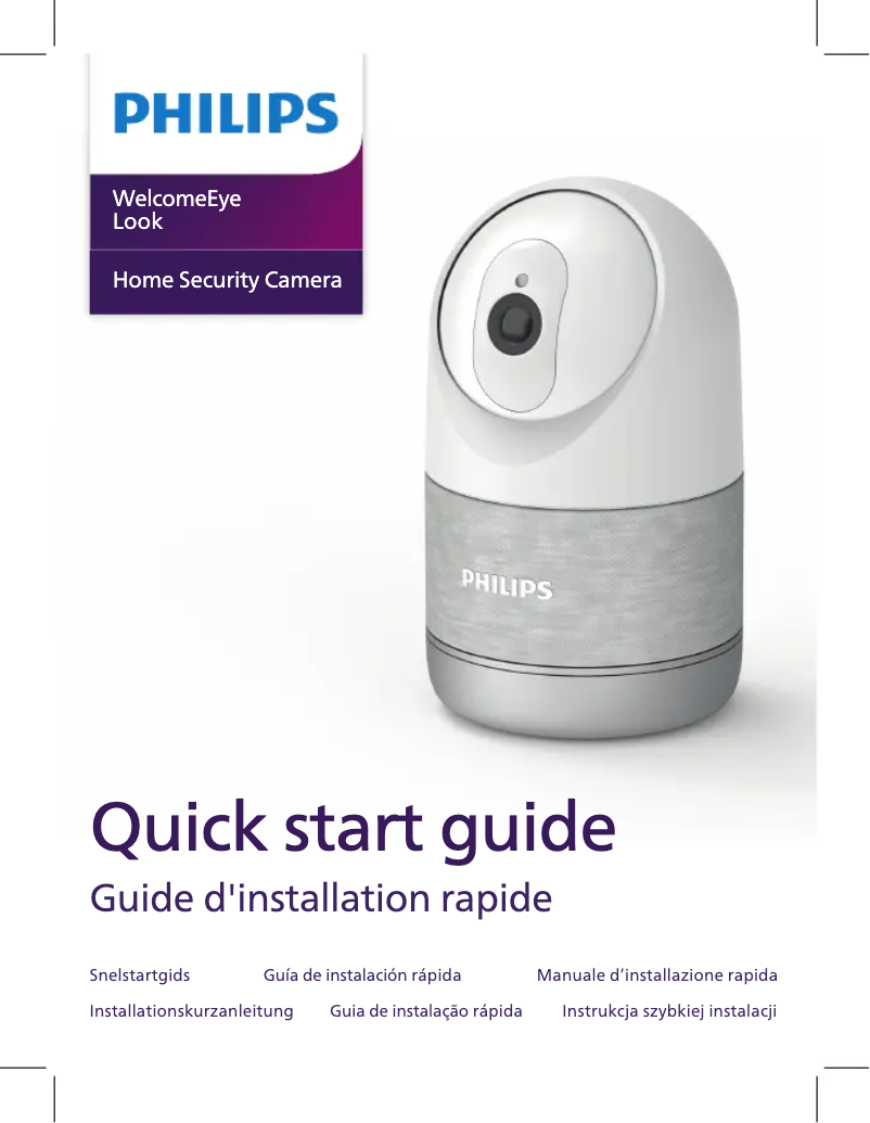Page 1 of the manual User Manual Philips WelcomeEye Look