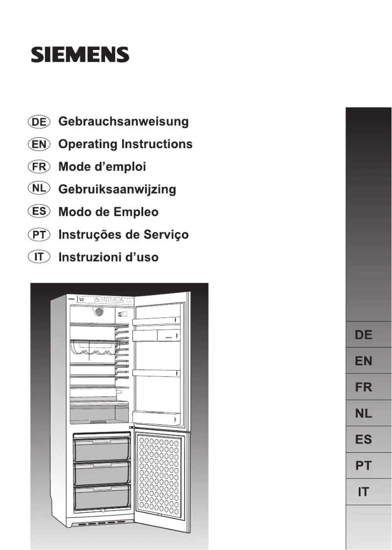 First page image of the manual for KG33VX05FF
