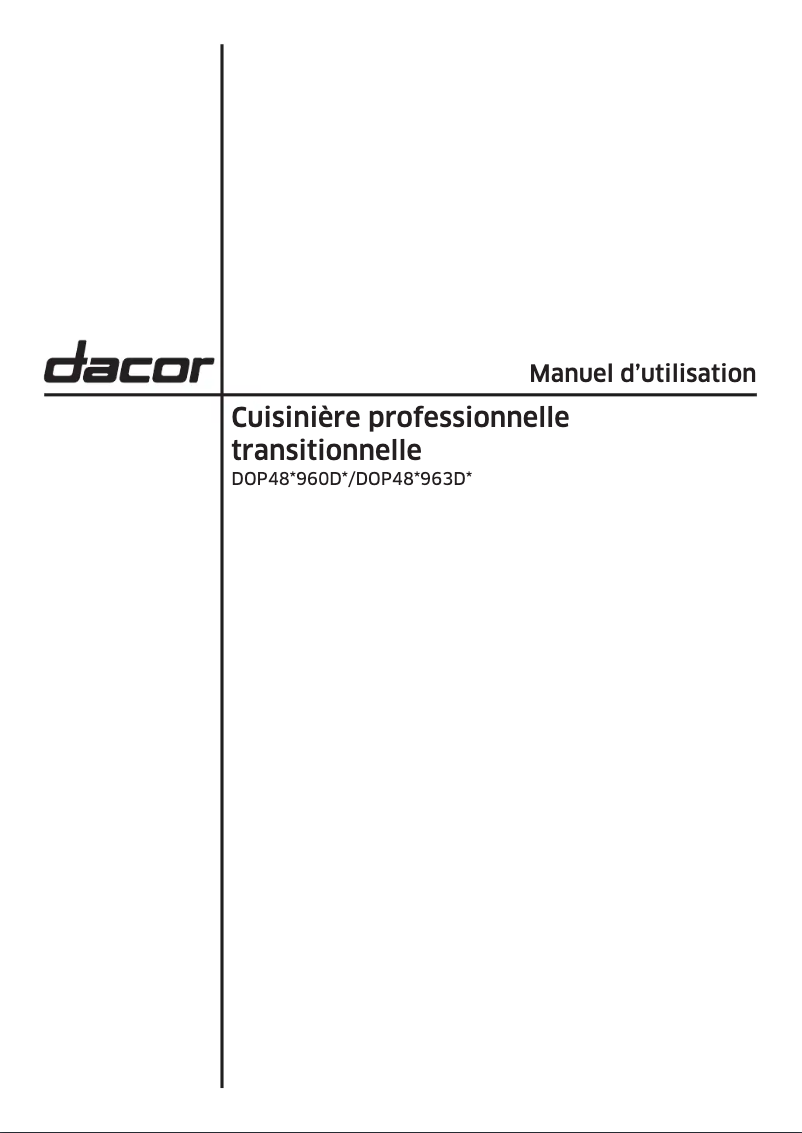 First page image of the manual for DOP48T960DS