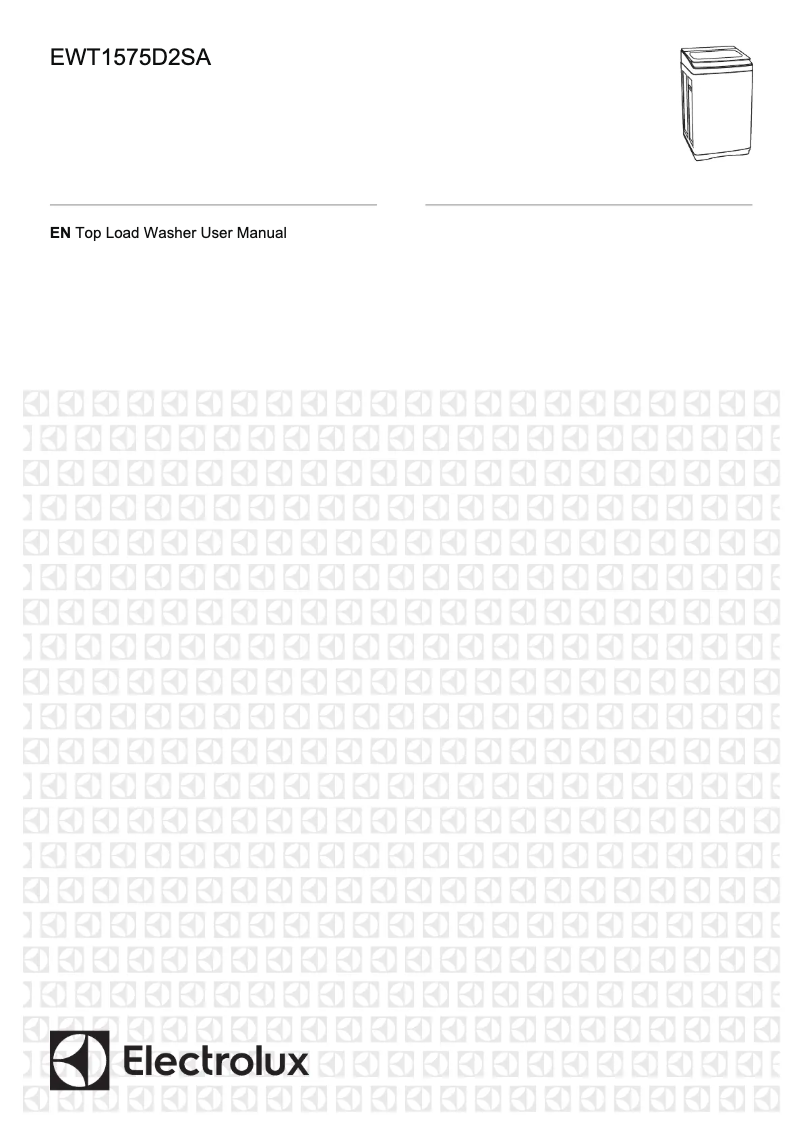 Page 1 of the manual User Manual Electrolux EWT1575D2SA