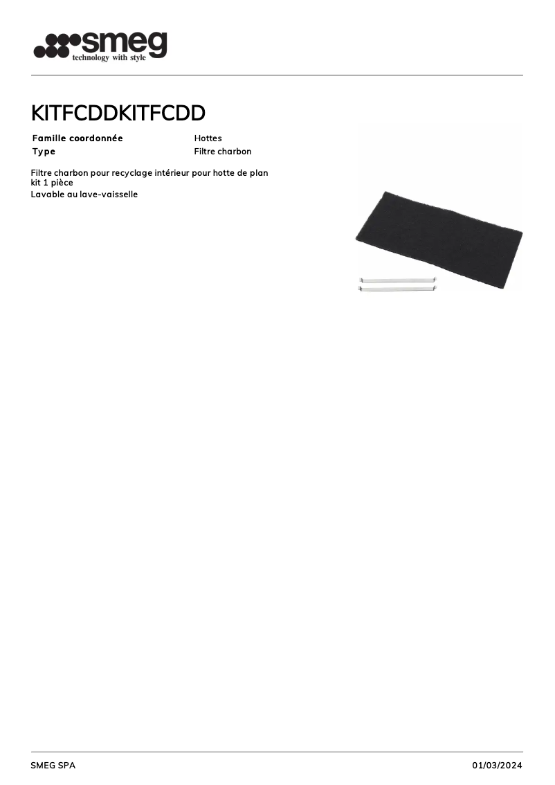 First page image of the manual for KITFCDD