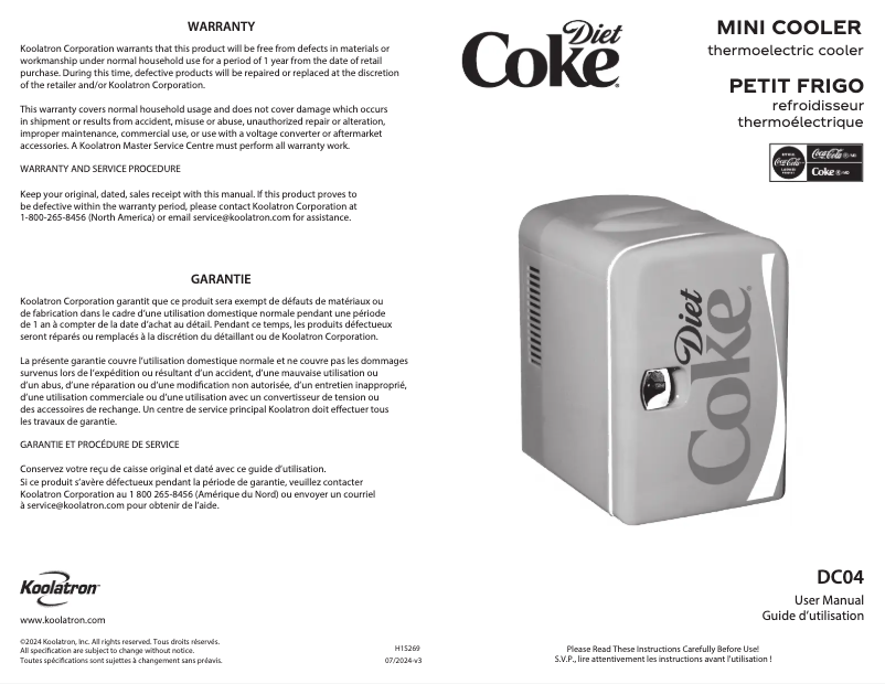 First page image of the manual for DC04