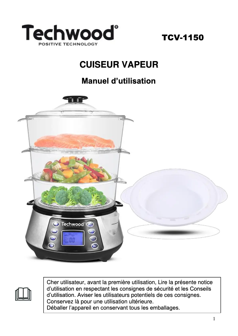 First page image of the manual for TCV-1150