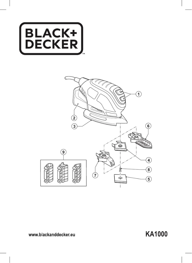 Page 1 of the manual User Manual Black & Decker KA1000