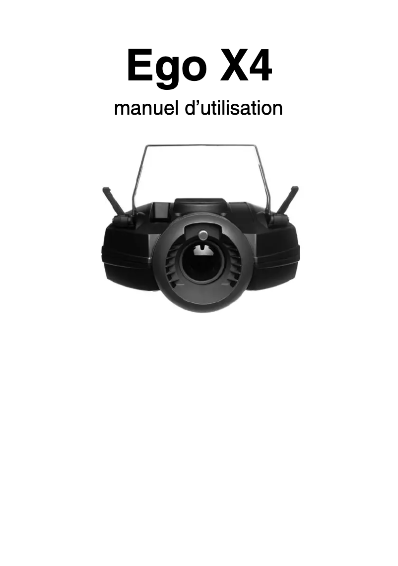 First page image of the manual for Ego X4