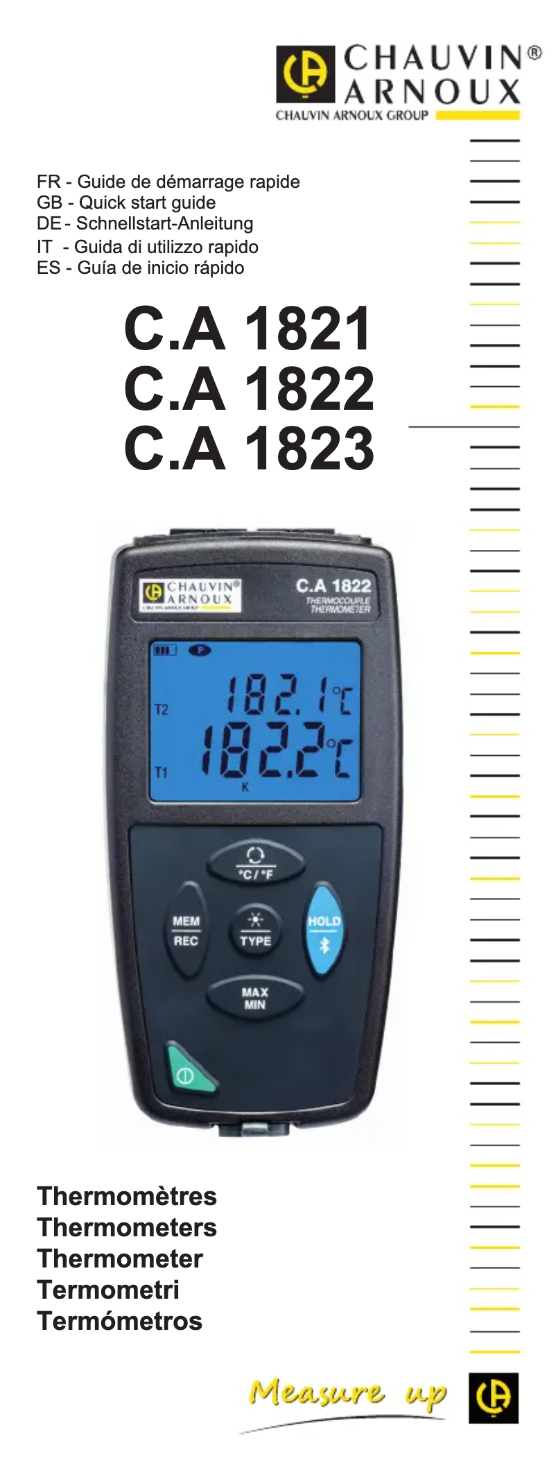 First page image of the manual for C.A 1821