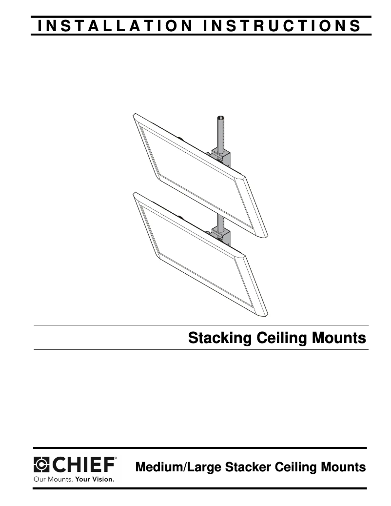 Page 1 of the manual User Manual Chief Fusion MCM1X2U