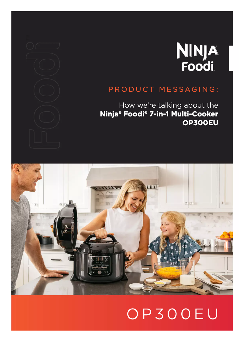 Image de la première page du manuel de l'appareil Foodi OP300EU