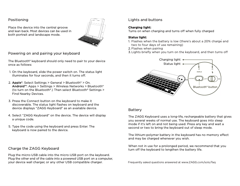 First page image of the manual for Solo