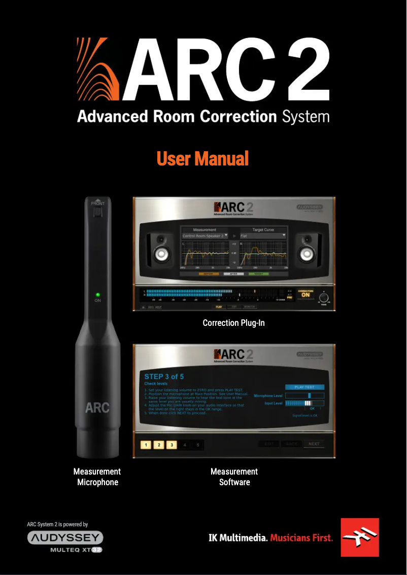 Page 1 of the manual User Manual IK Multimedia ARC2