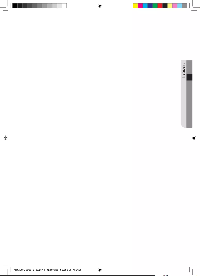 Page 1 of the manual User Manual Samsung AS12UUAX