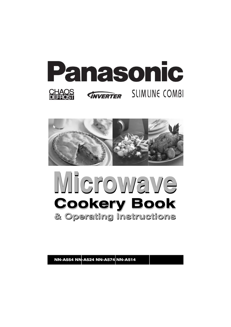 First page image of the manual for NN-A554