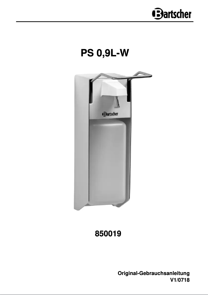 First page image of the manual for PS 0.9L-W