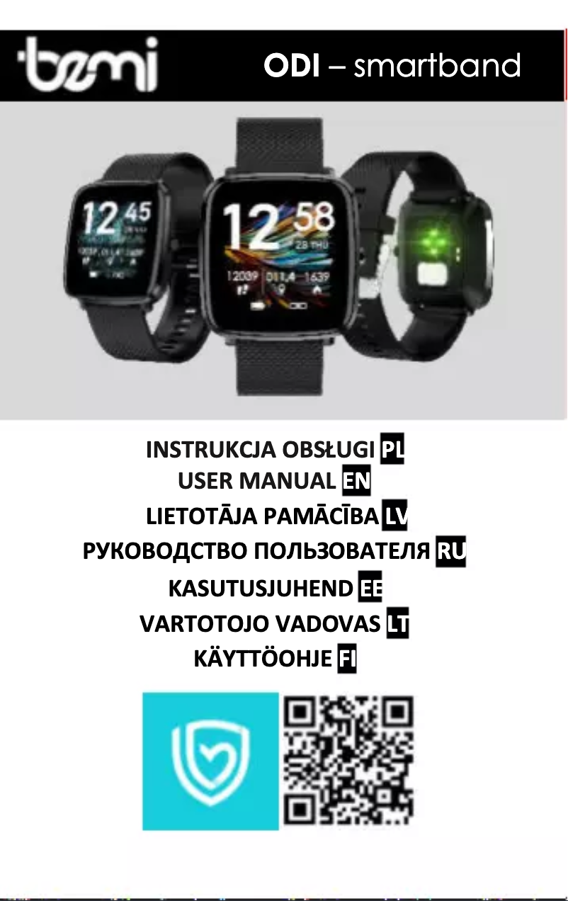 First page image of the manual for ODI