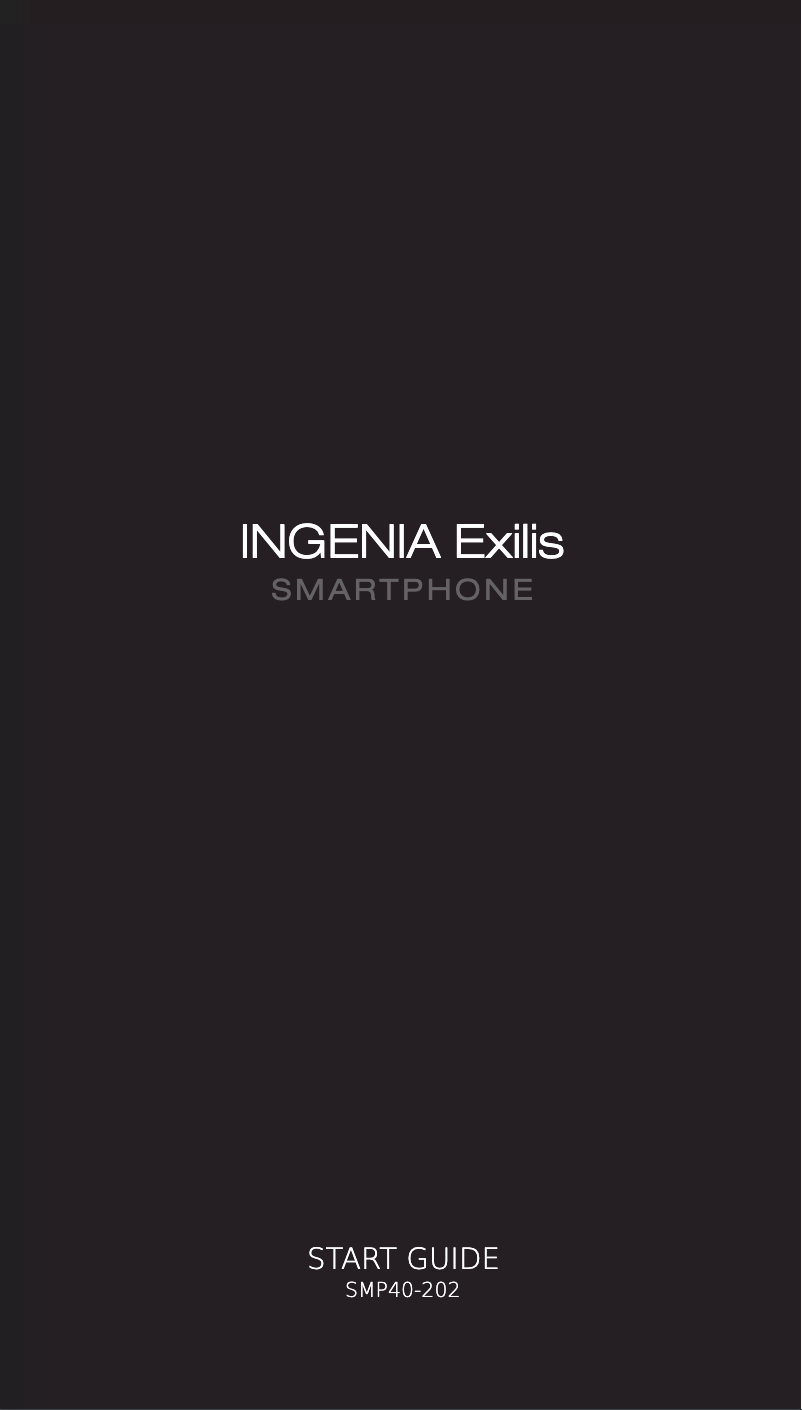 Page 1 of the manual User Manual Yarvik Ingenia Exilis SMP40-202