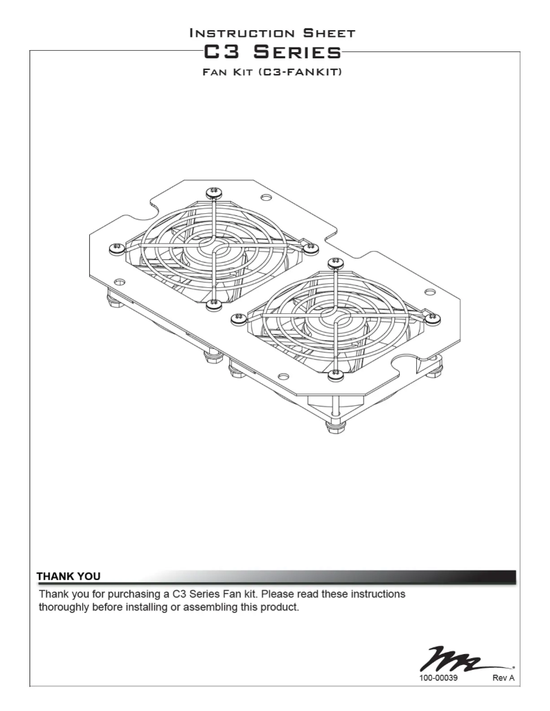 Page 1 of the manual User Manual Middle Atlantic C3-FANKIT