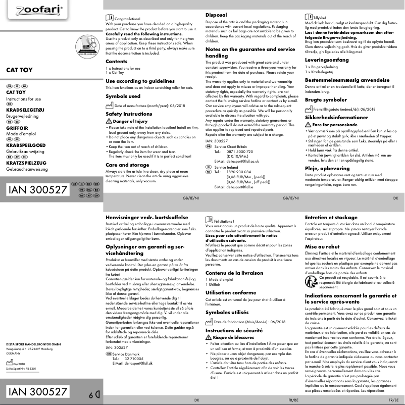 Page 1 of the manual User Manual Zoofari IAN 300527