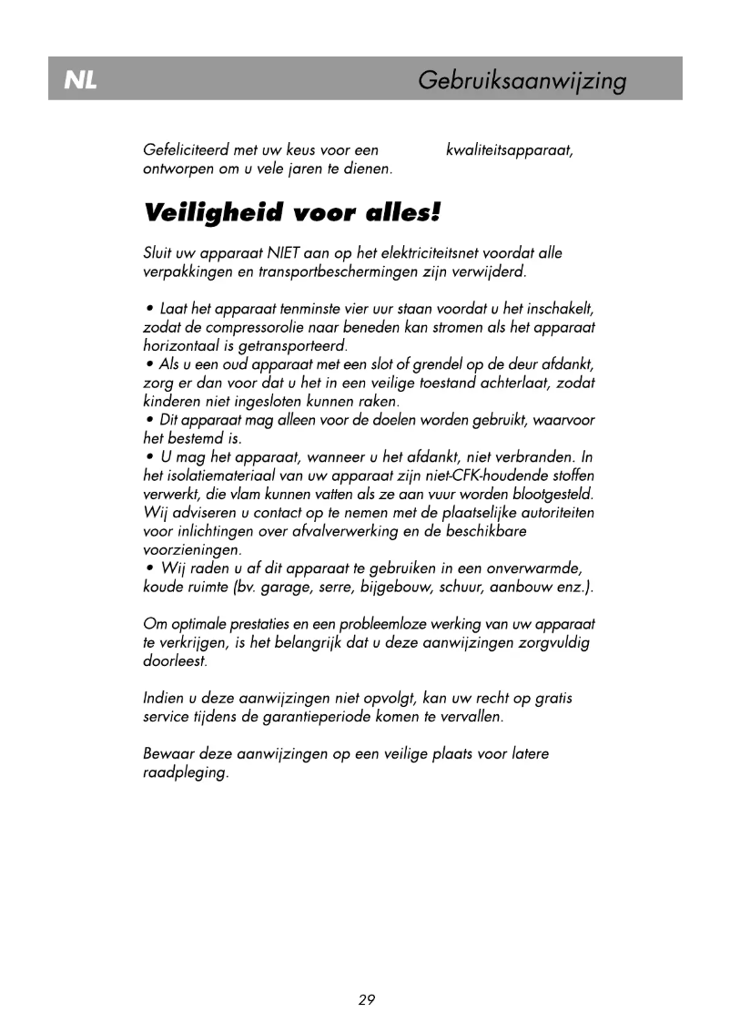 Page 1 of the manual User Manual Beko RDP 6501 A