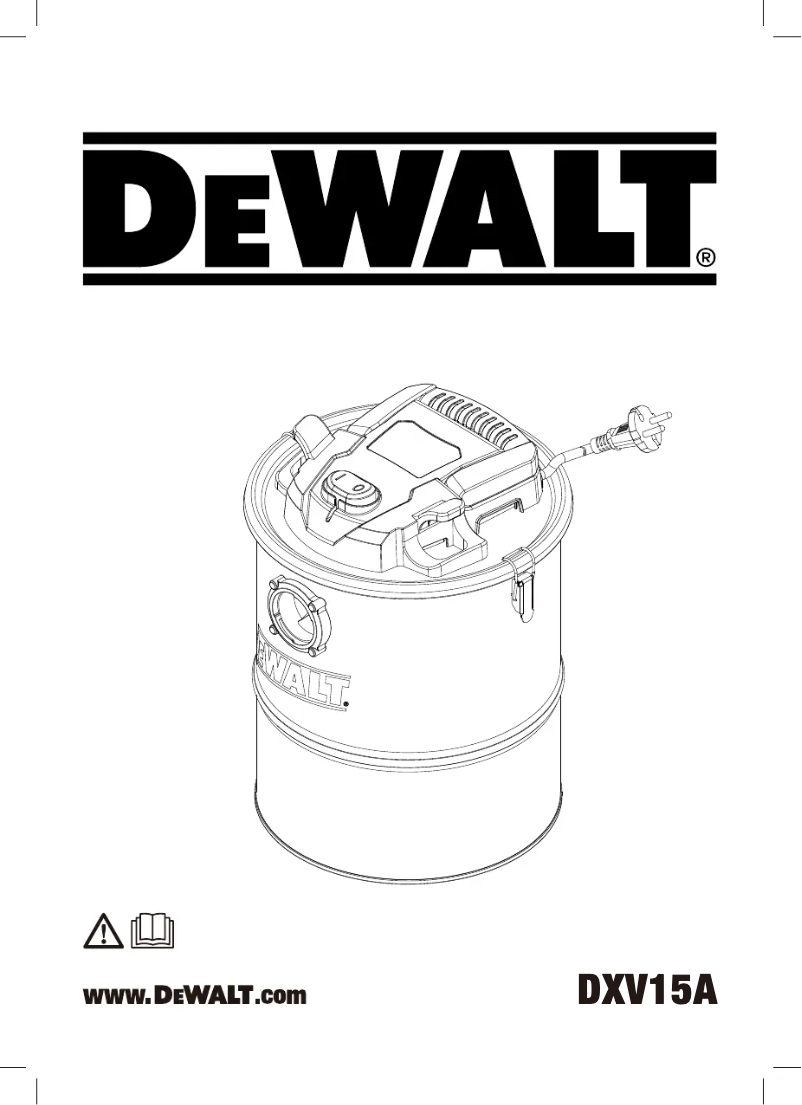 Page 1 of the manual User Manual DeWalt DXV15A