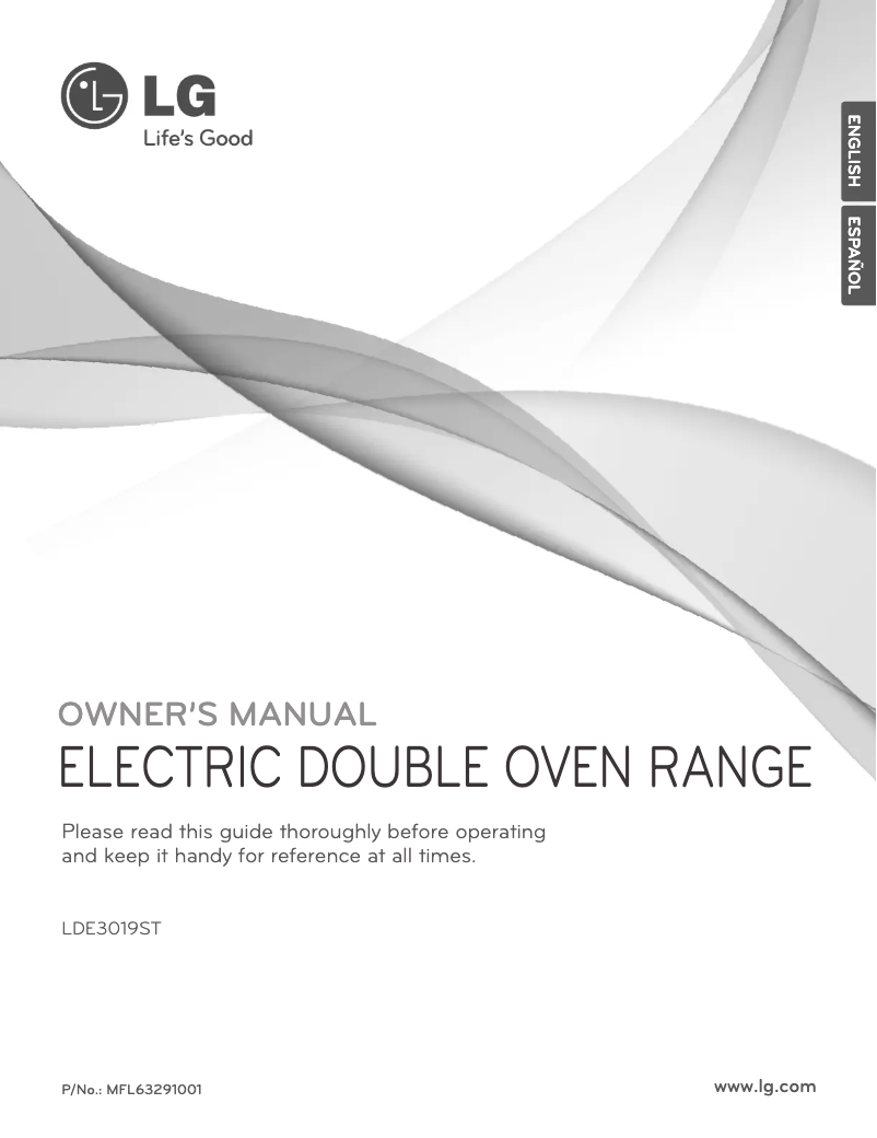 Page 1 of the manual User Manual LG LDE3019ST