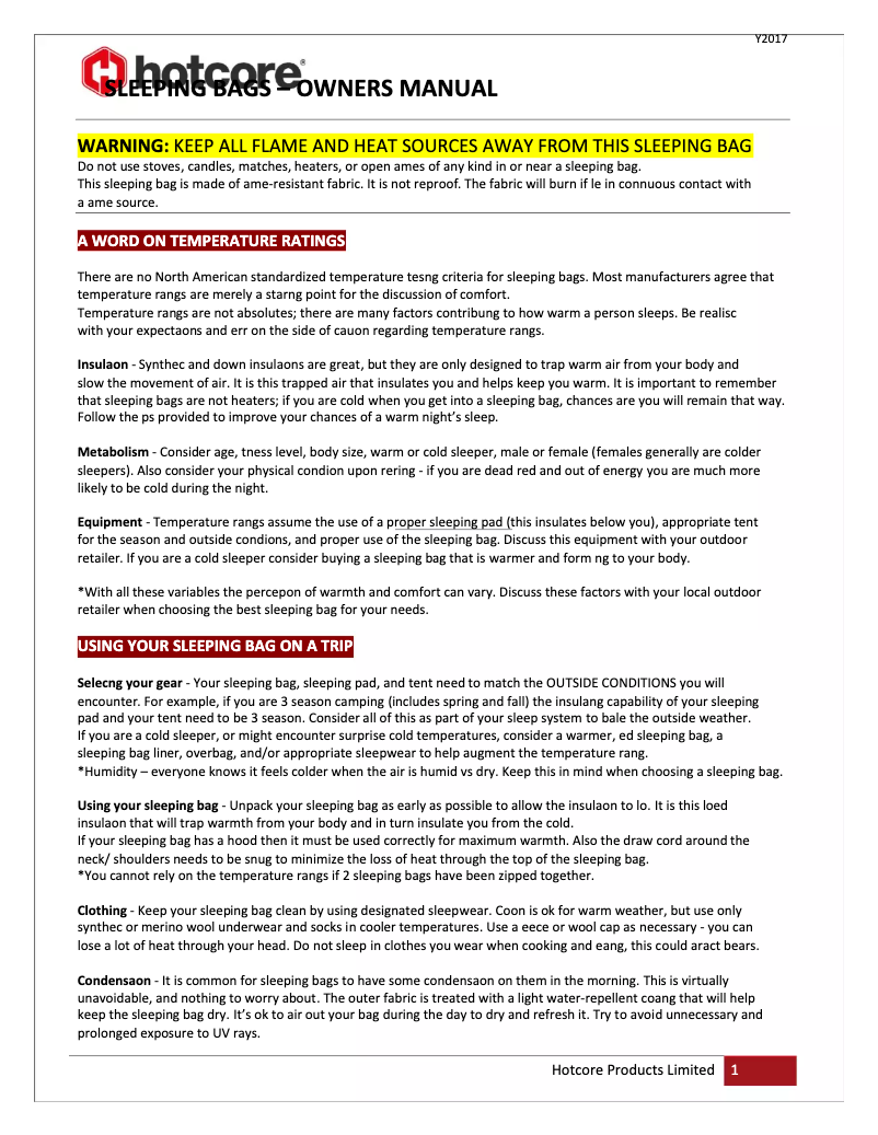 First page image of the manual for R-300