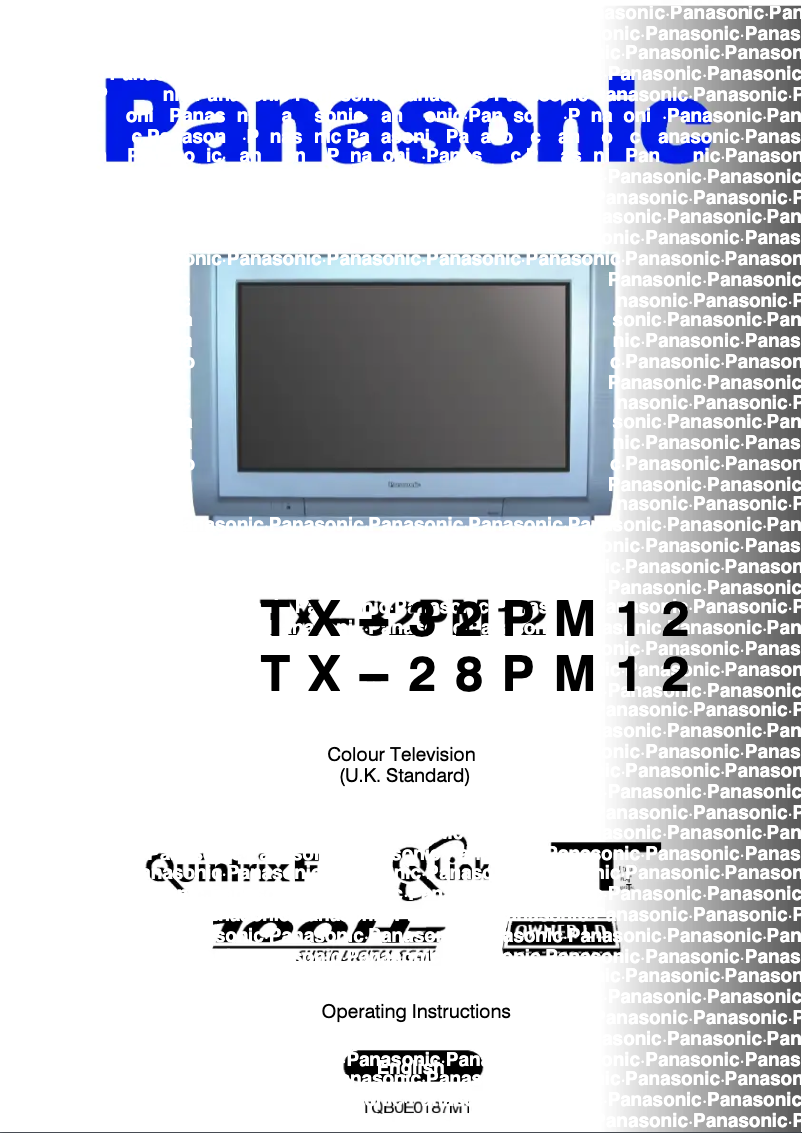 First page image of the manual for TX-28PM12