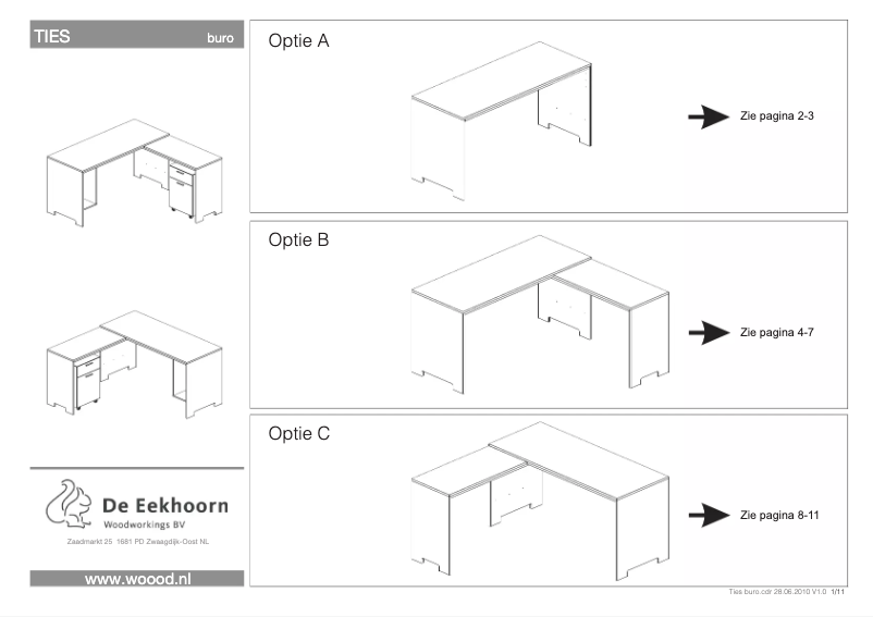 Page 1 of the manual User Manual WOOOD Ties