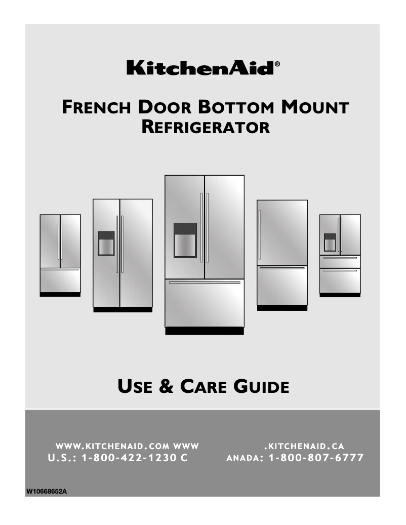 First page image of the manual for KFIV29PCMS