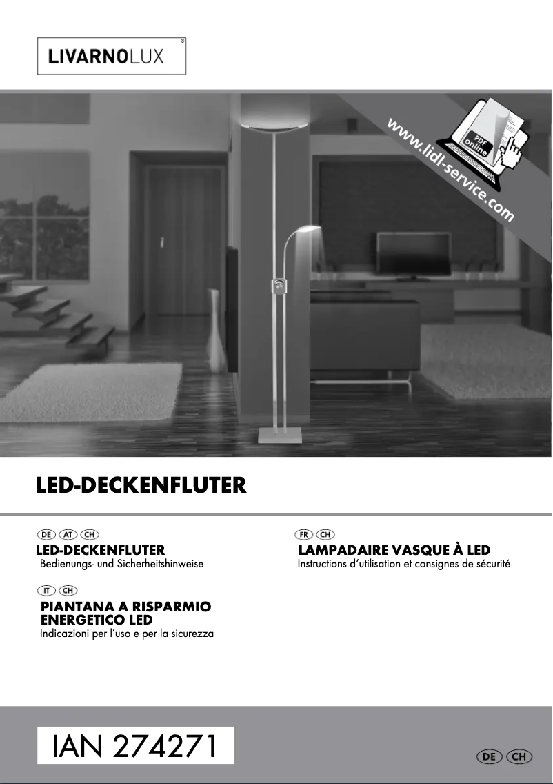 First page image of the manual for IAN 274271