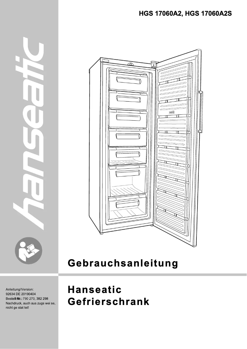 Page 1 of the manual User Manual Hanseatic HGS17060A2
