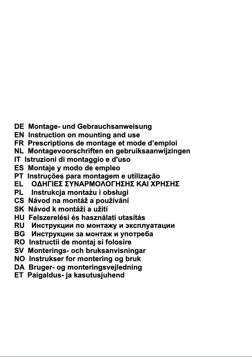 Page 1 of the manual Instruction Manual Rosieres RHC 6380 PN