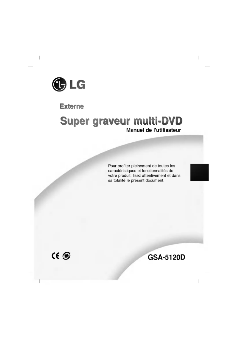 First page image of the manual for GSA-5120D