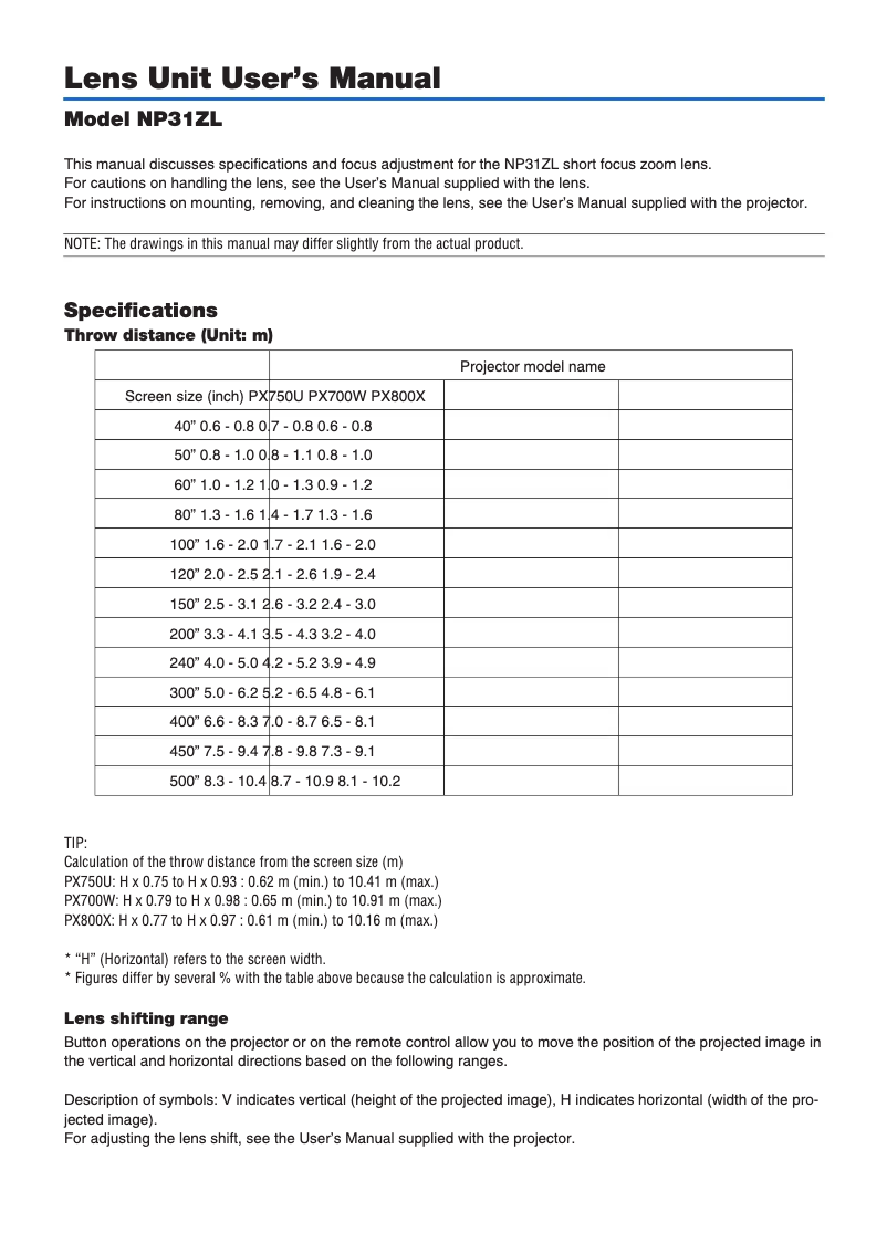 Image de la première page du manuel de l'appareil NP31ZL