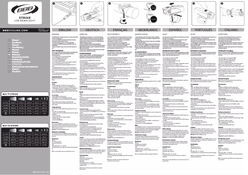 First page image of the manual for StrikCombo BLS-73