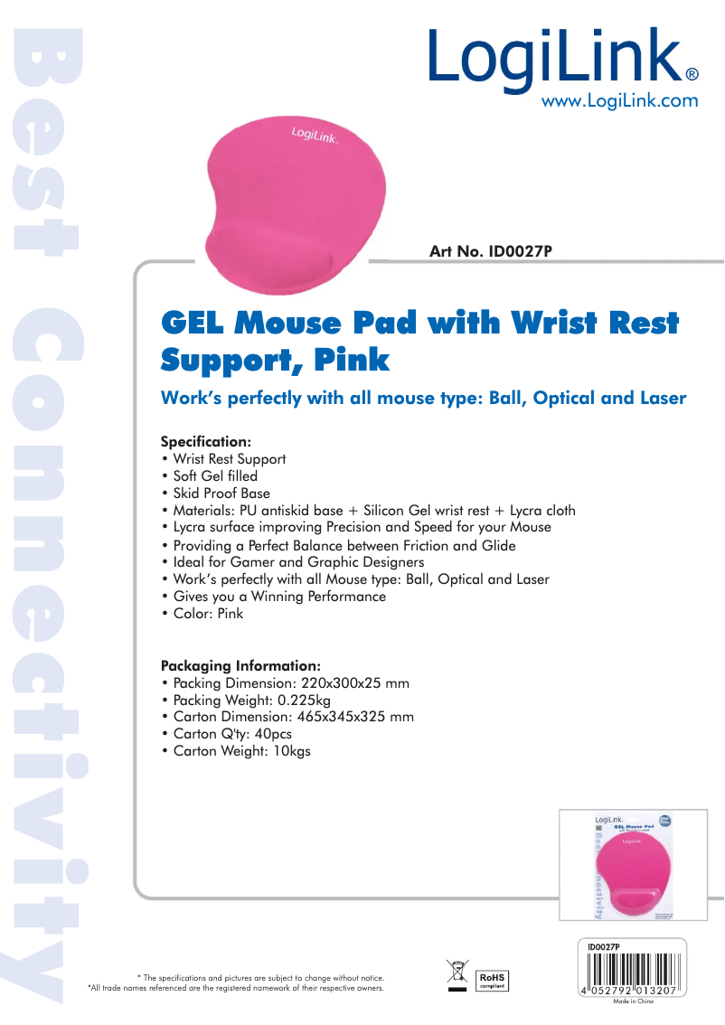 First page image of the manual for ID0027P