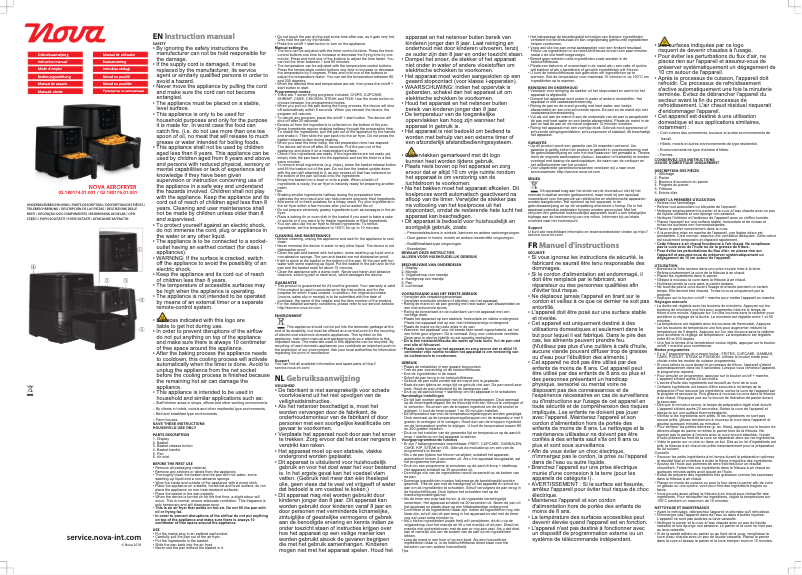 First page image of the manual for 180174