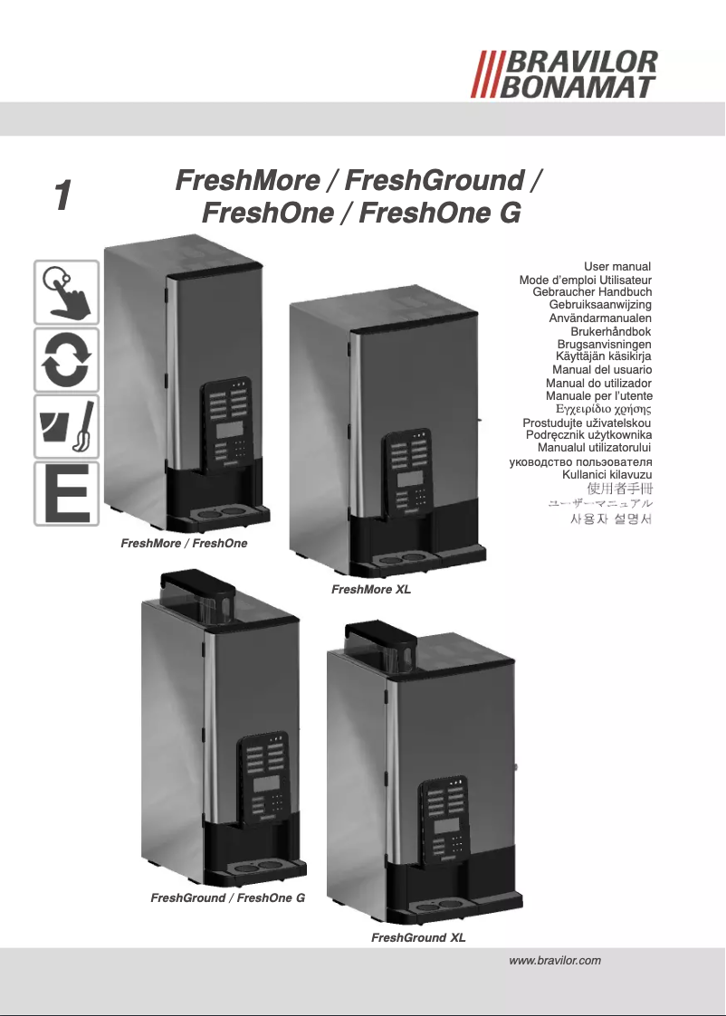 Page 1 of the manual User Manual Bravilor FreshMore FM XL 510