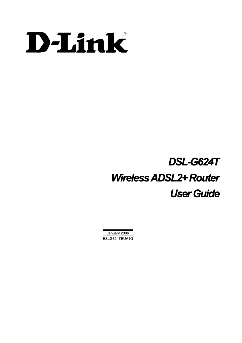 First page image of the manual for DSL-924