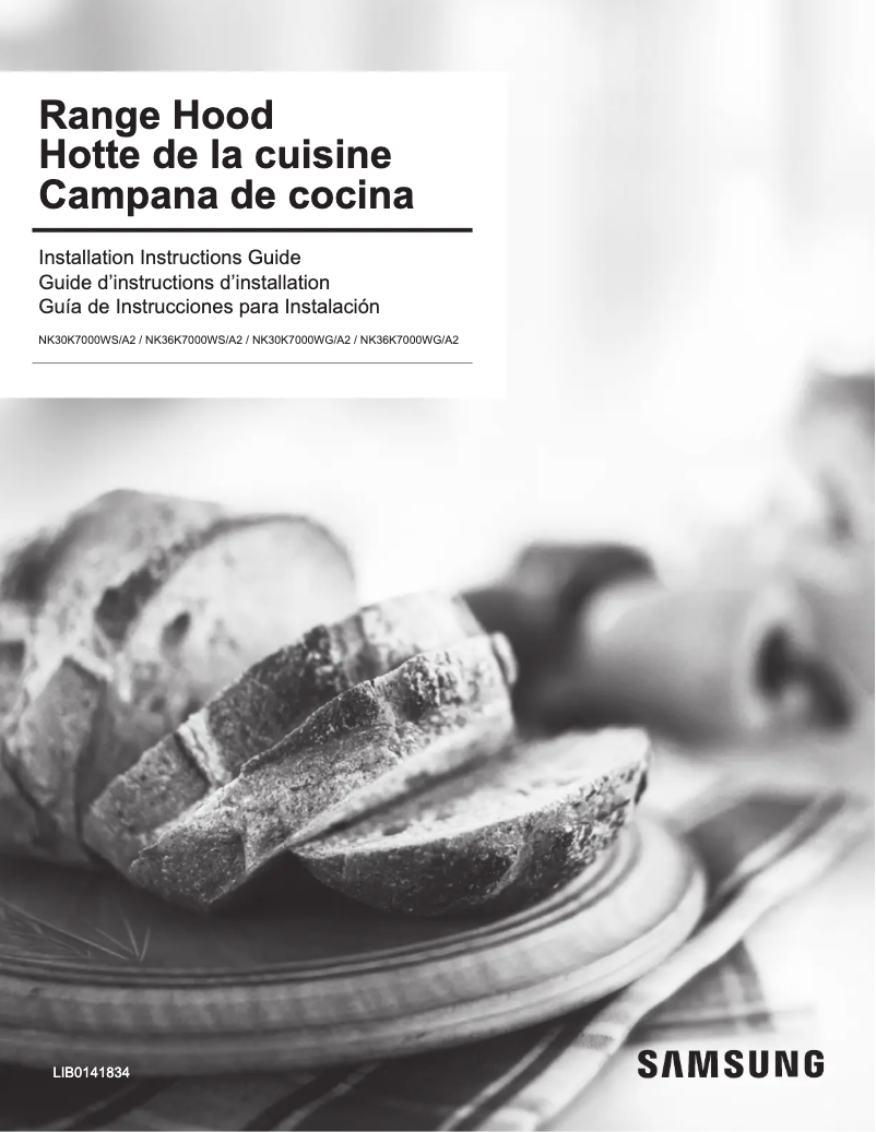 First page image of the manual for NK30K7000WSA2