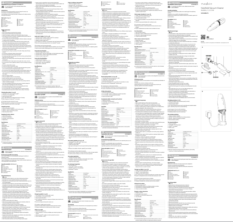 Page 1 of the manual User Manual Nedis VCHH6BU75