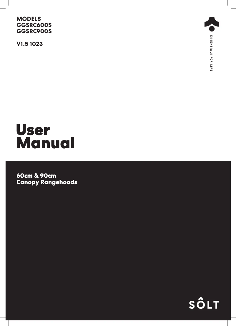 Page 1 of the manual User Manual Sôlt GGSRC900S