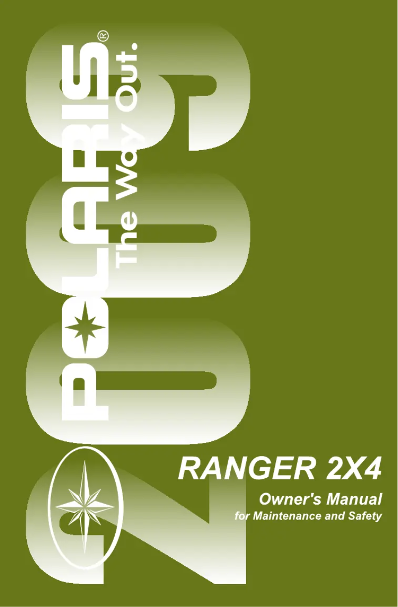First page image of the manual for Ranger 2x4 (2009)
